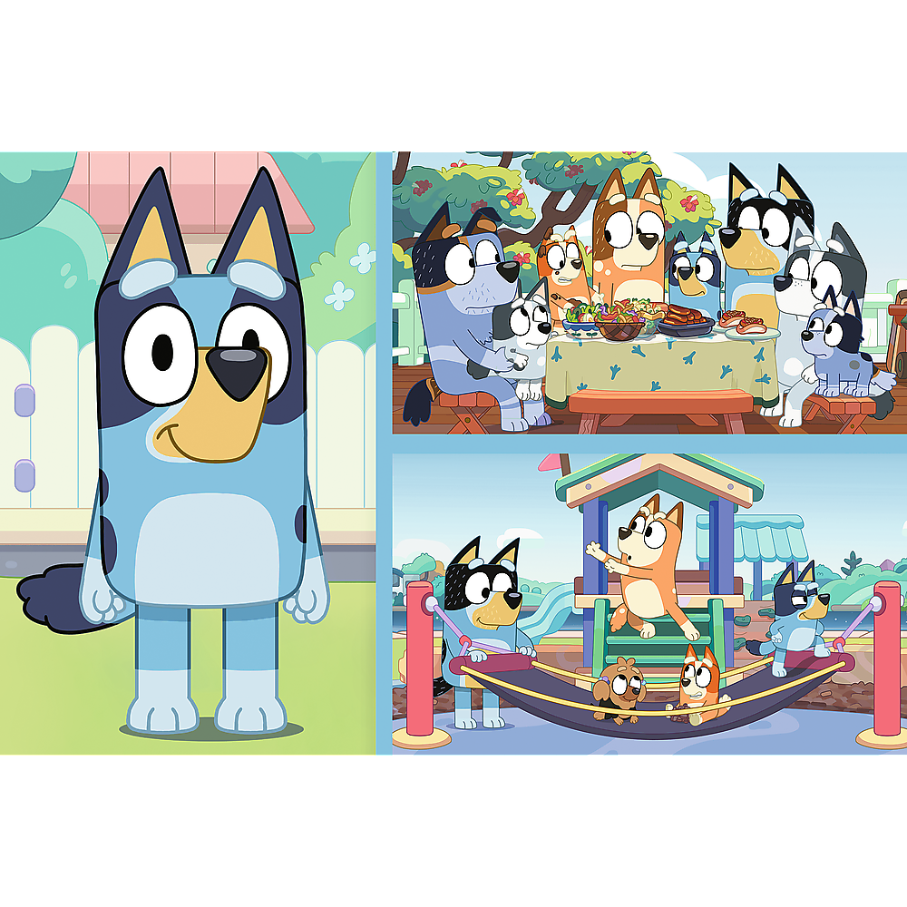 Bluey 2-in-1 dubbelzijdige XL puzzel
