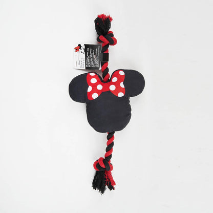 Minnie Mouse Hondenspeeltje - piepend pluche en touw