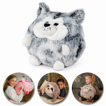 Noxxiez handwarmer - knuffel - kussen - husky