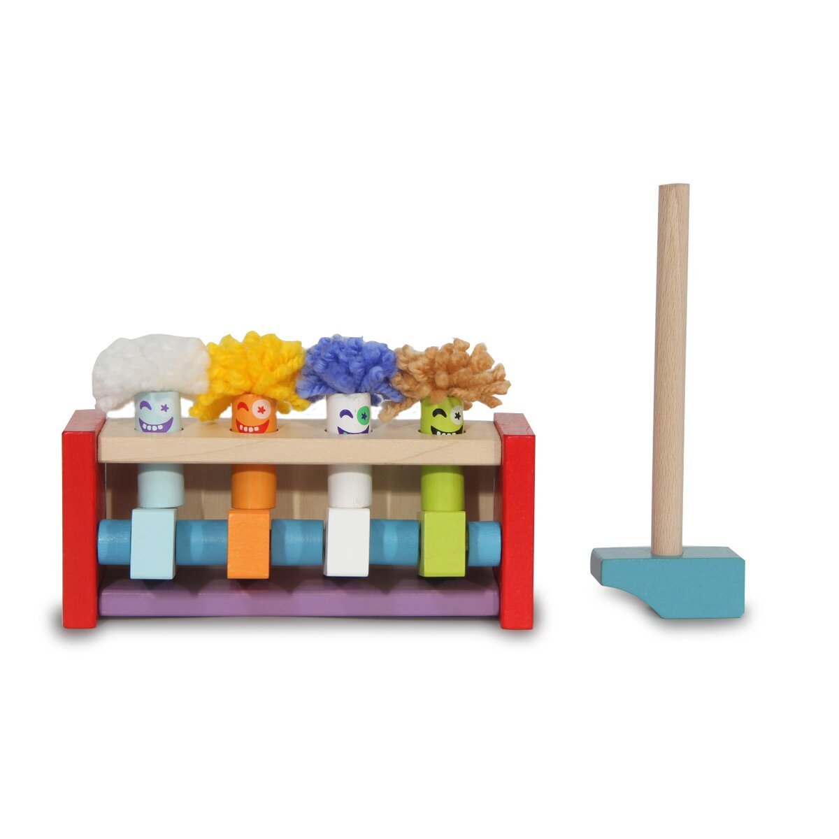 Jamara Houten Springende Clowns