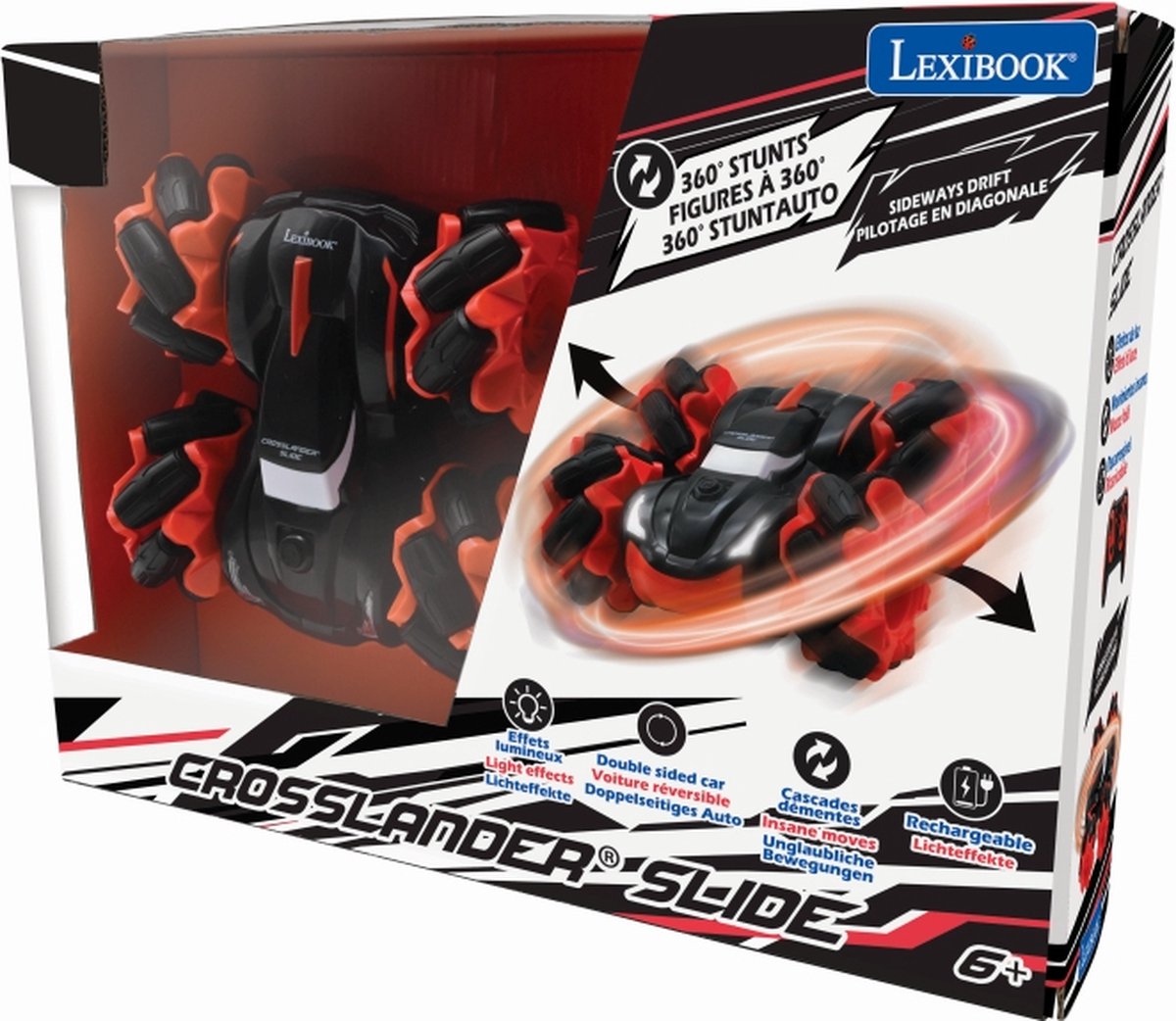 Lexibook Crosslander - Slide Omkeerbare Auto 360Âº