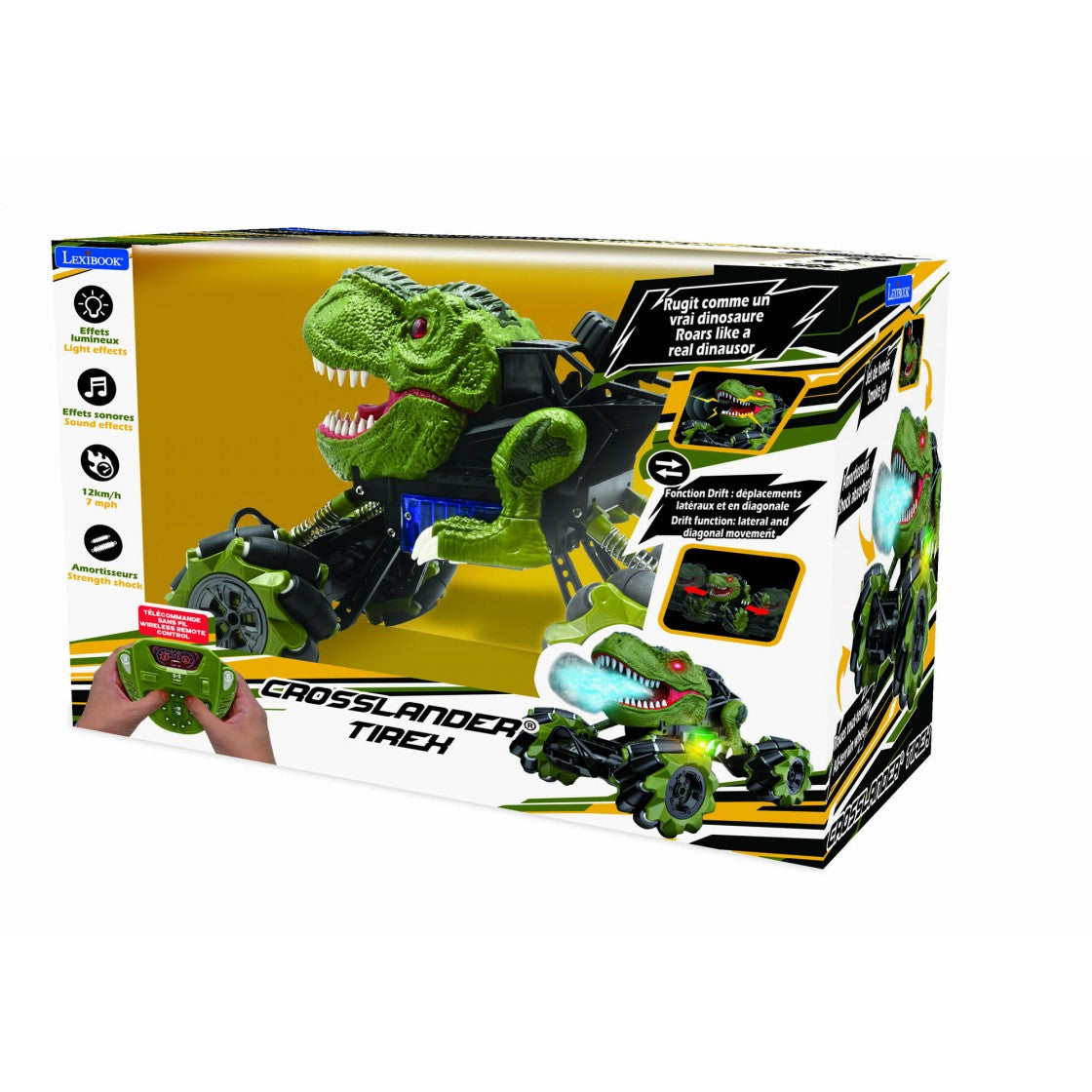 Lexibook Crosslander -Tirex Dinosaurusauto met Afstandsbediening