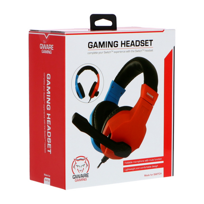 Qware Headset rood / blauw