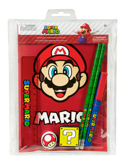 Super Mario Fancy Schrijfwarenset 7 Delig