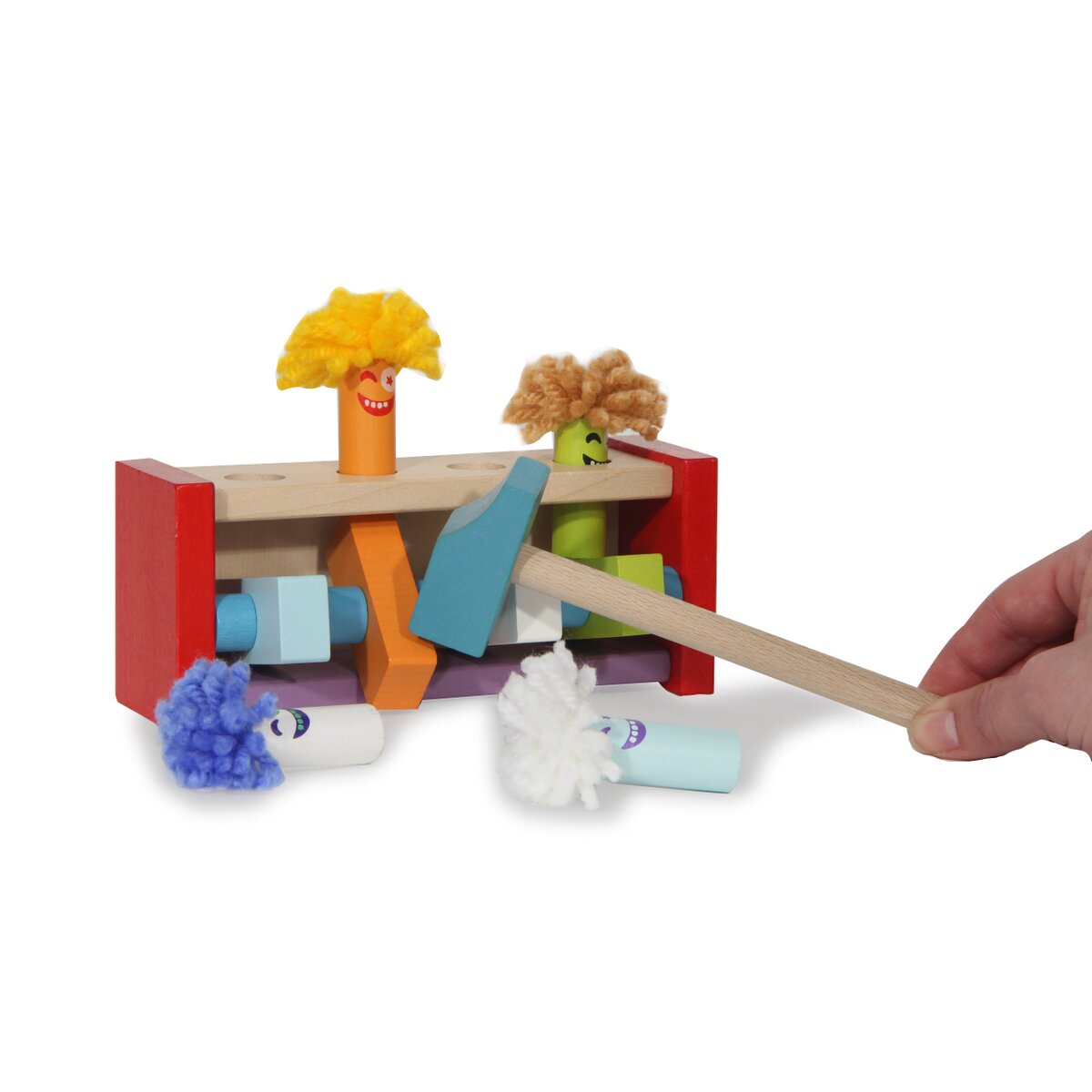 Jamara Houten Springende Clowns