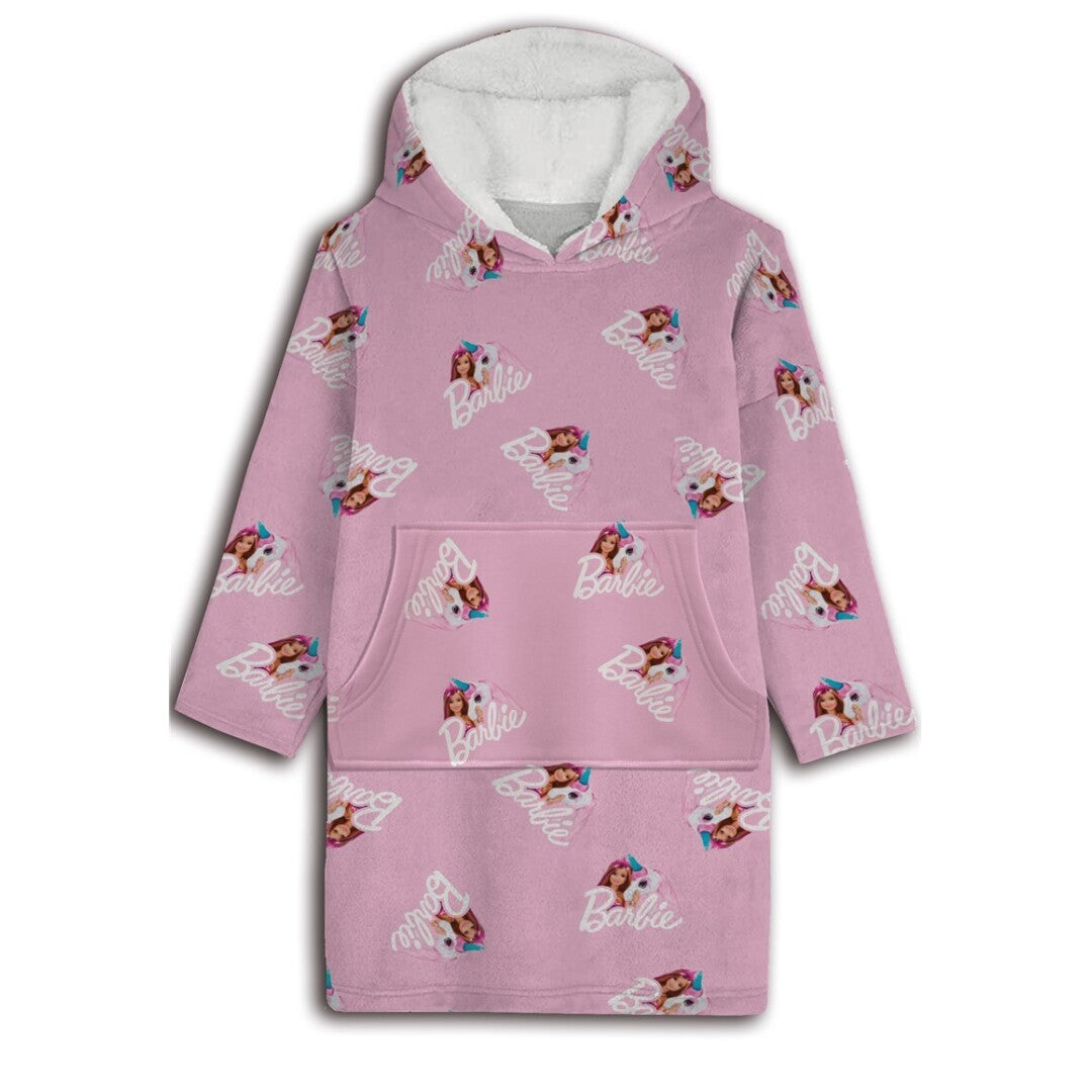 Barbie hoodie deken