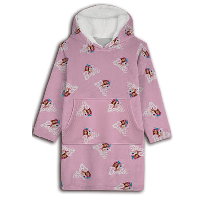 Barbie hoodie deken