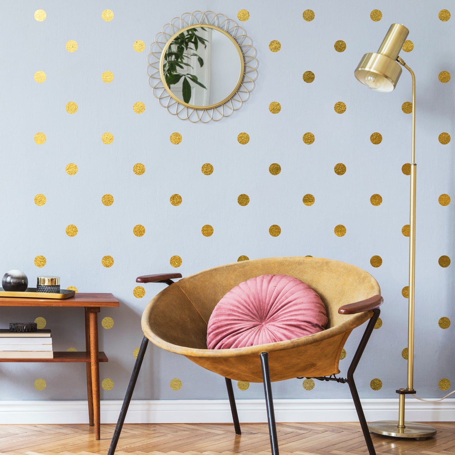 Muursticker - Confetti Goud