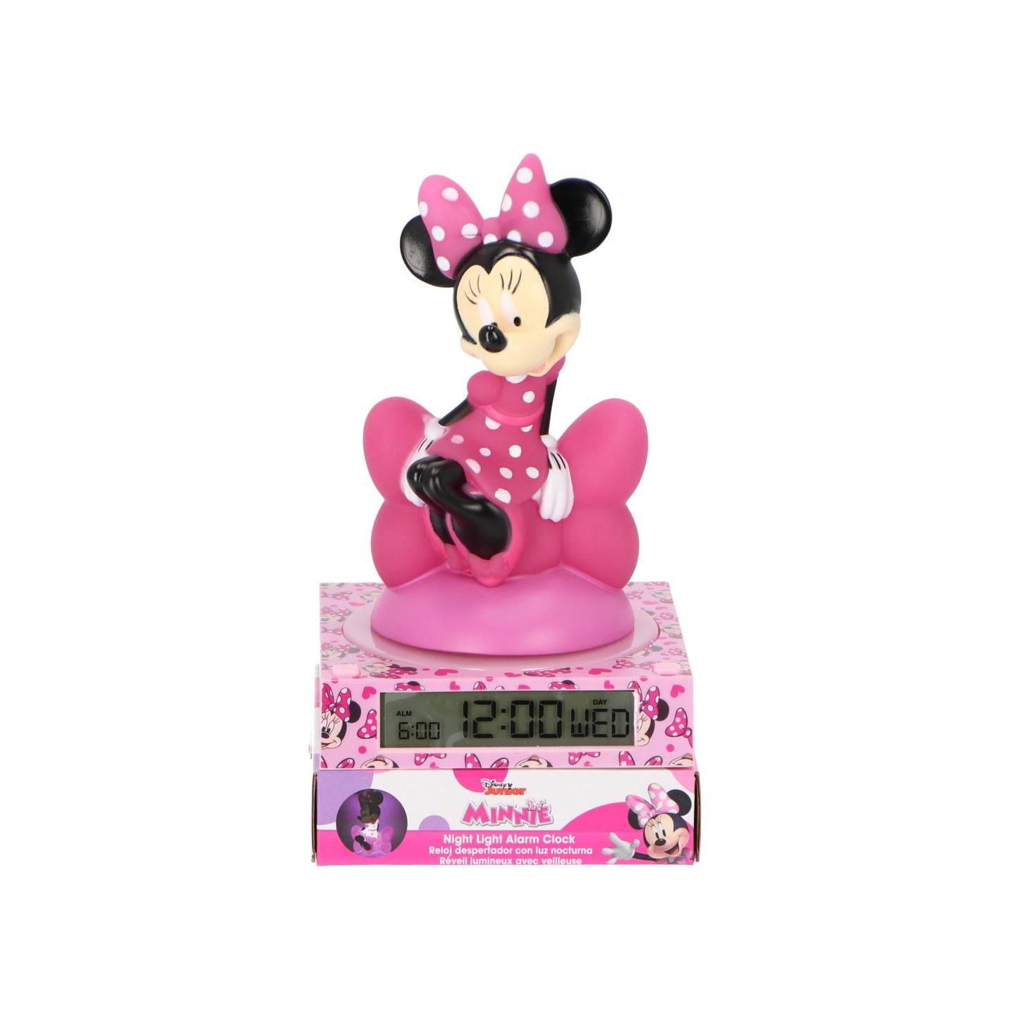 Minnie Mouse 3D Wekker met nachtlampje en geluiden