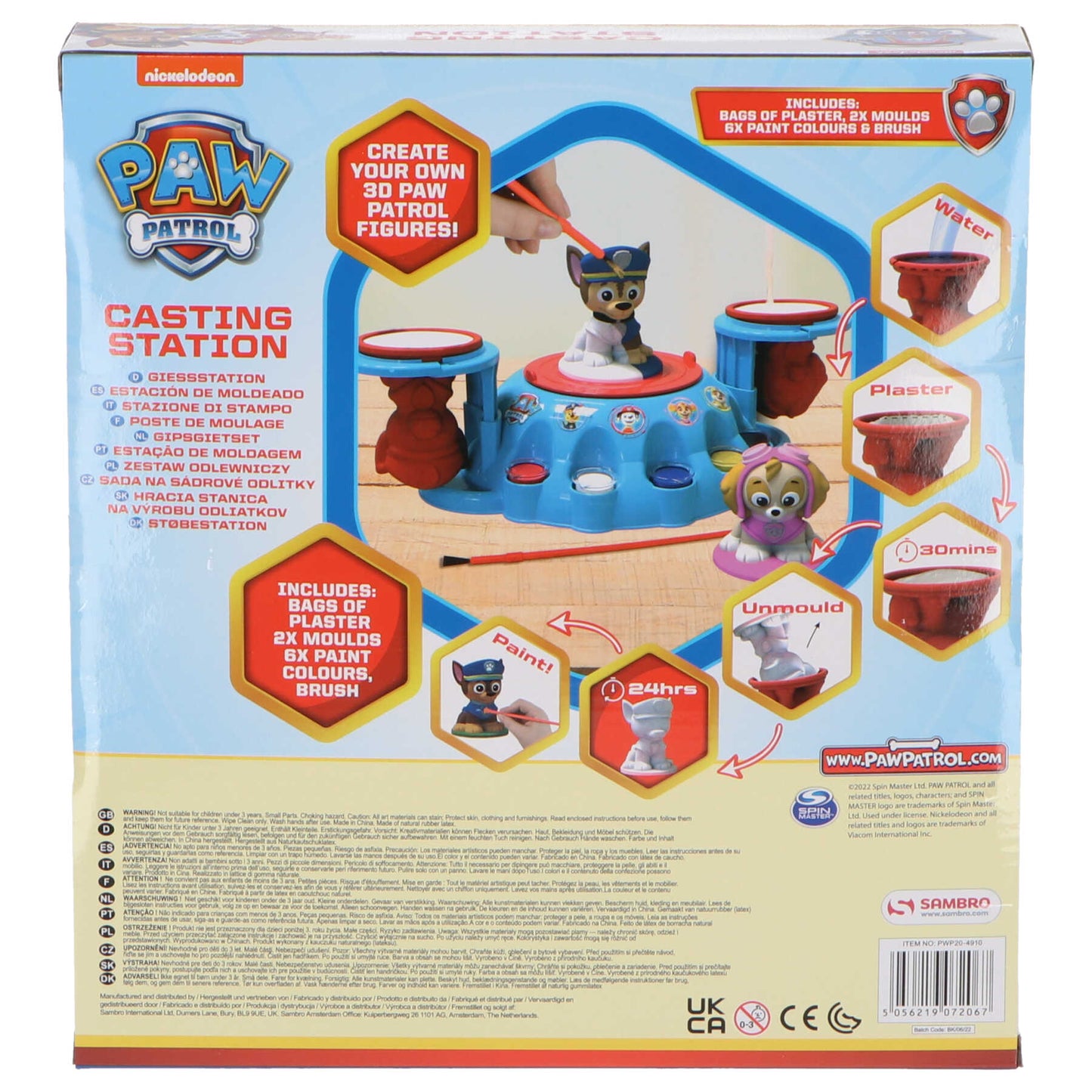 Paw Patrol Gipsafgietsel en verfset