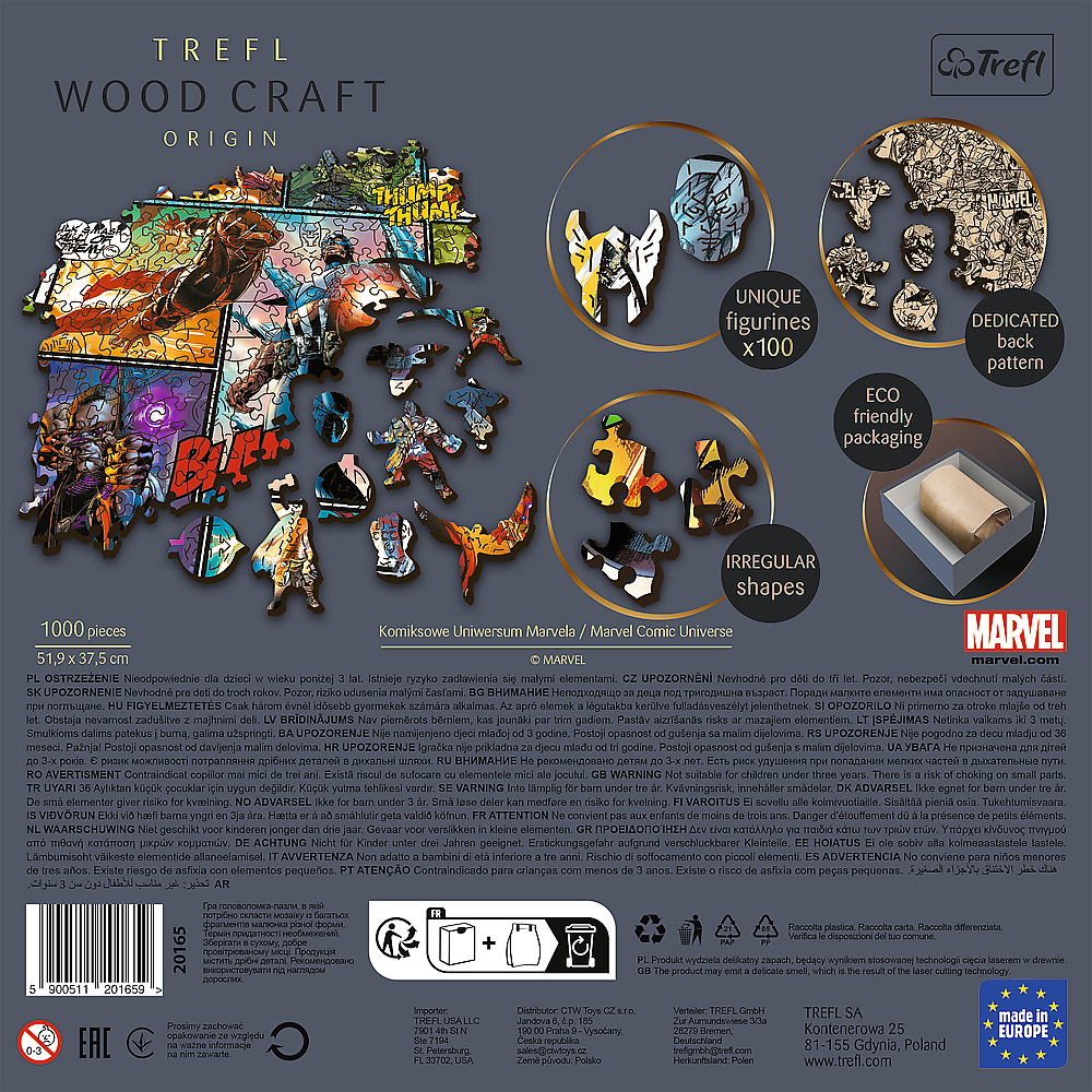 Marvel houten puzzel