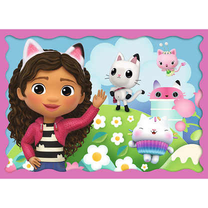 Gabby's Dollhouse 4-in-1 Puzzel