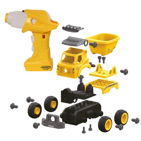Jamara Dump Truck 27-delig met Accuschroevendraaier