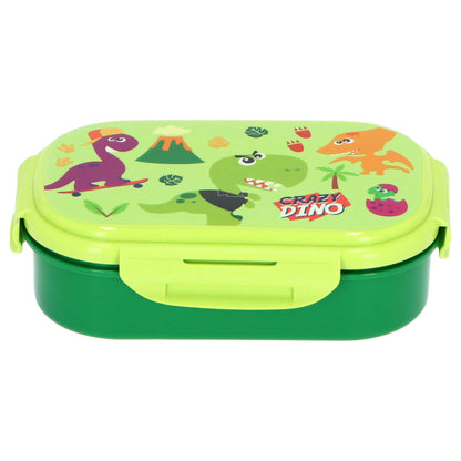 Crazy Dino lunchbox met bestek