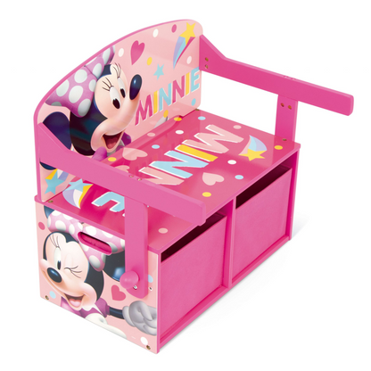 Minnie Mouse 3-in-1 Houten Speelgoedbank