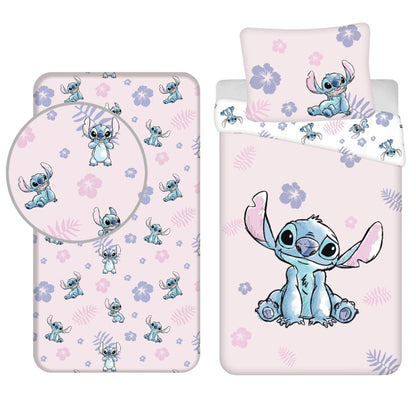 Lilo & Stitch Dekbedovertrek + Hoeslaken - Roze