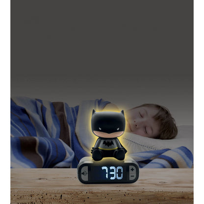 Batman 3D Wekker met nachtlampje en geluiden