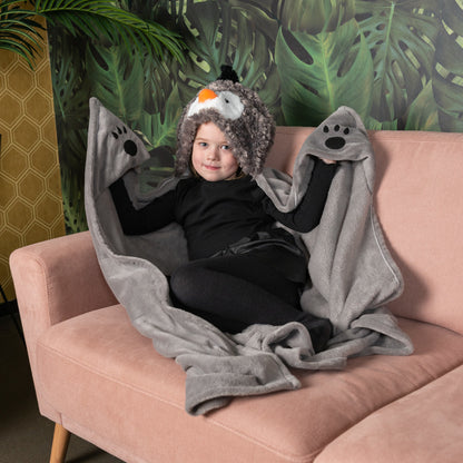 Noxxiez fleece deken - pinguin