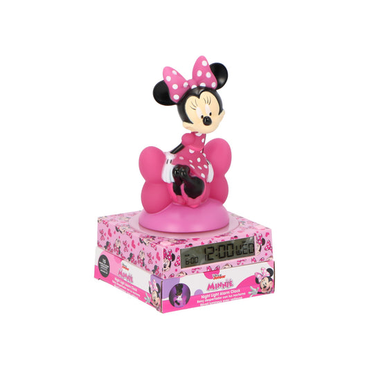 Minnie Mouse 3D Wekker met nachtlampje en geluiden