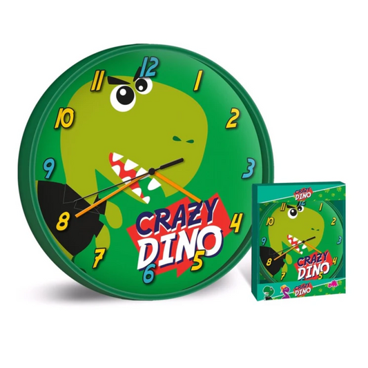 crazy-dino-wandklok