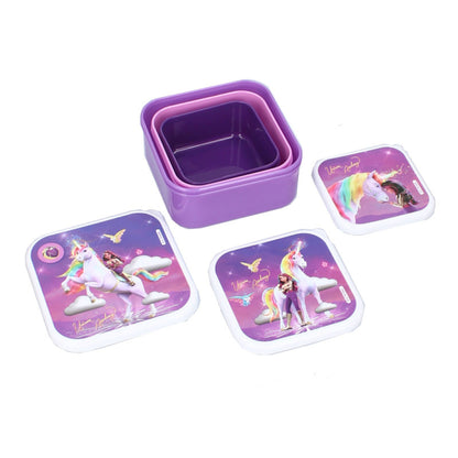 Unicorn Academy 3 in 1 snackbox