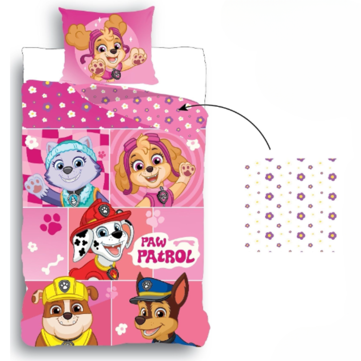 Paw Patrol Dekbedovertrek + Hoeslaken