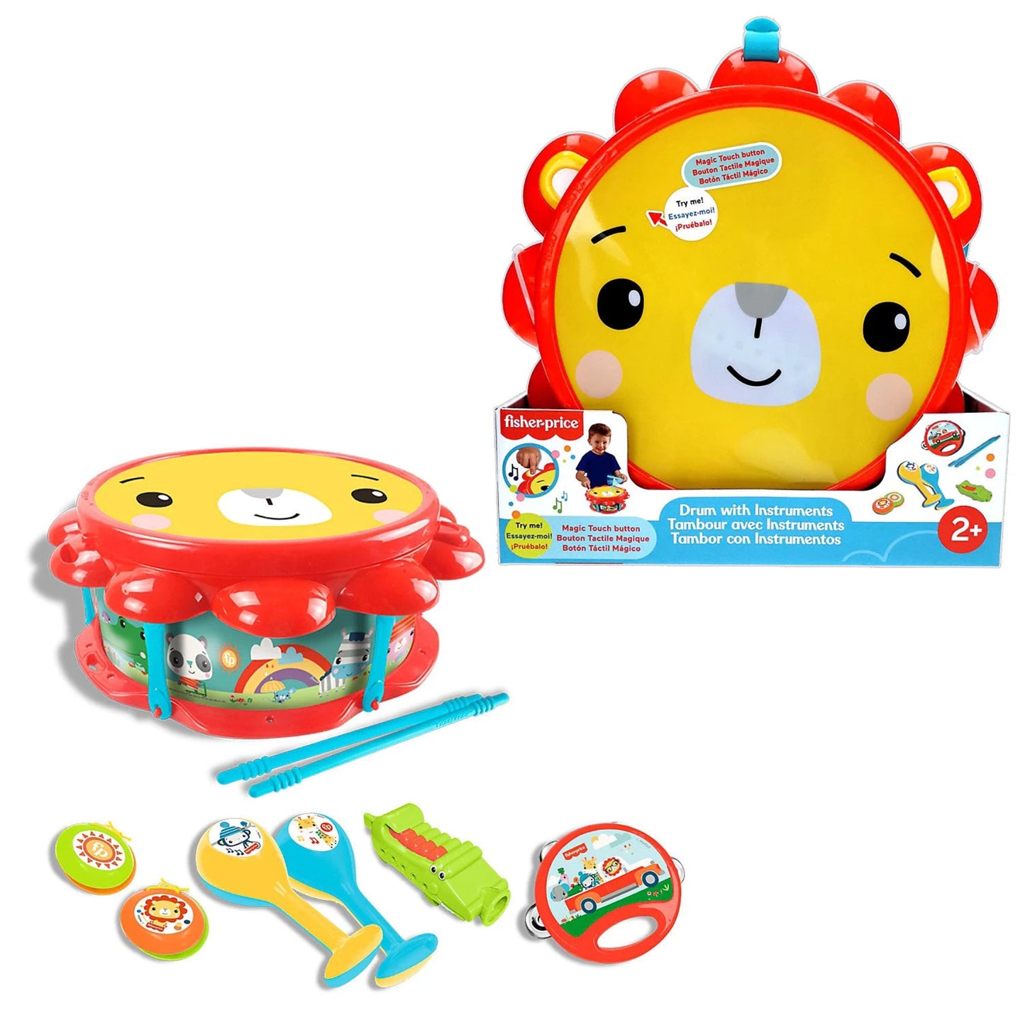 Fisher-Price Muziekset met Trommel en Instrumenten