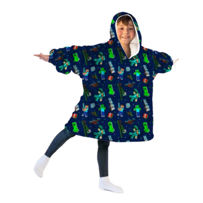 Minecraft hoodie deken