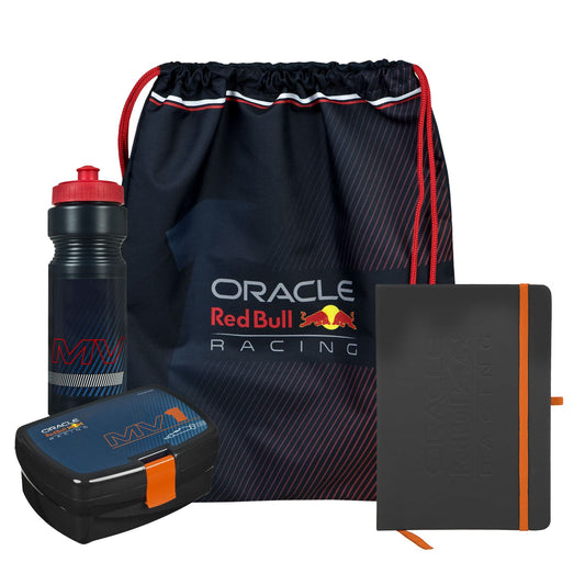 Red Bull schoolset; gymtas, lunchset en notitieboek