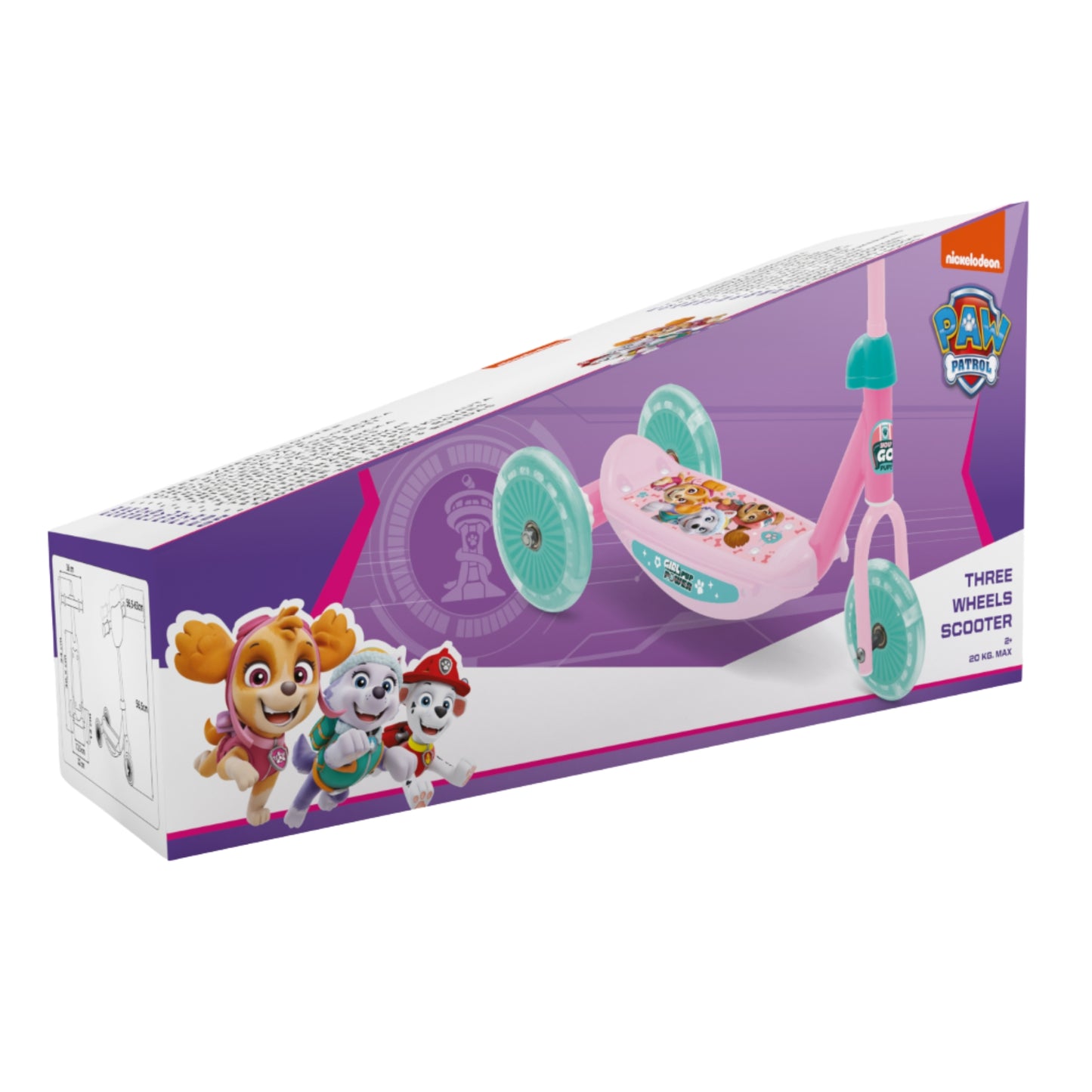 Paw Patrol Babystep met 3 wielen
