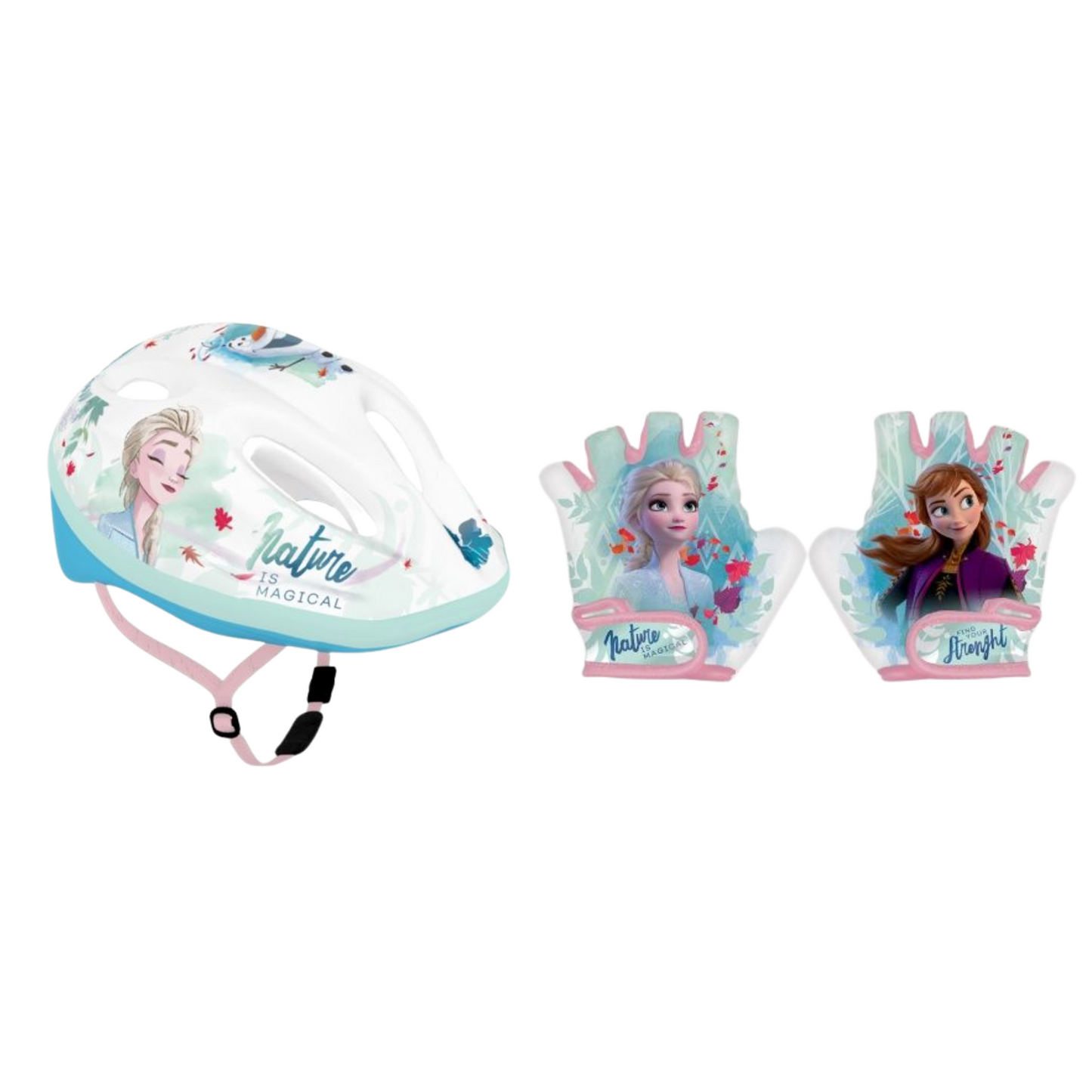 Frozen Fiets accessoires ; Mand, Helm, Handschoenen en Windmolen