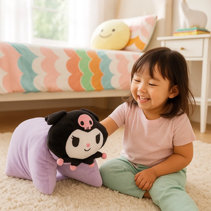 Kuromi 2 in 1 knuffel kussen