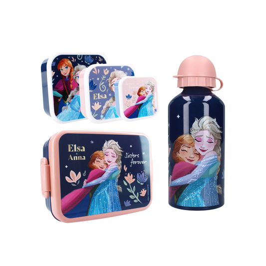 Frozen Lunchset; Fles, Lunchbox en 3-in-1 Snackbox