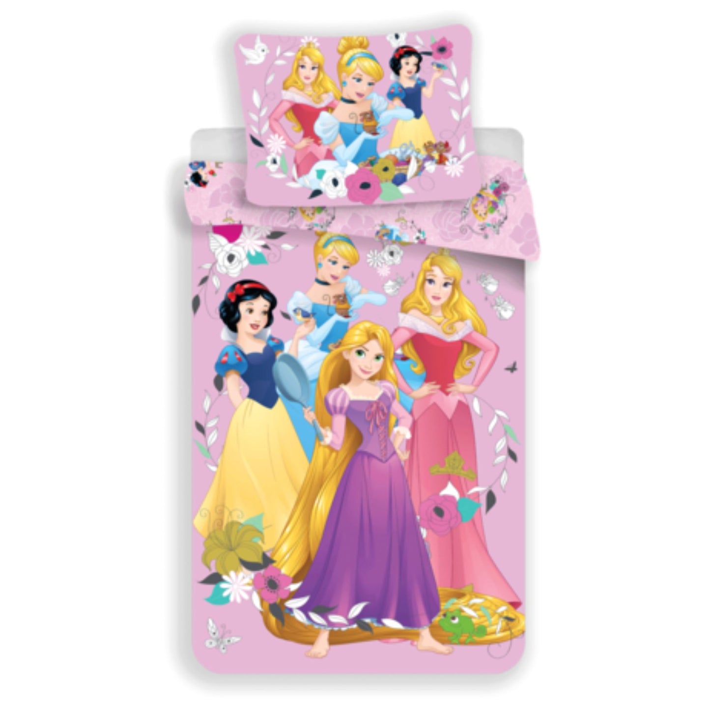 Princess Dekbedovertrek + Hoeslaken - Roze