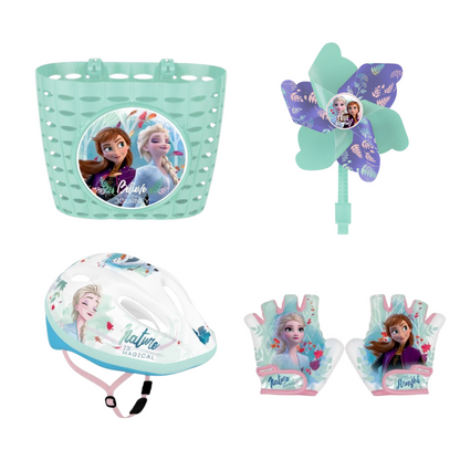 Frozen Fiets accessoires ; Mand, Helm, Handschoenen en Windmolen