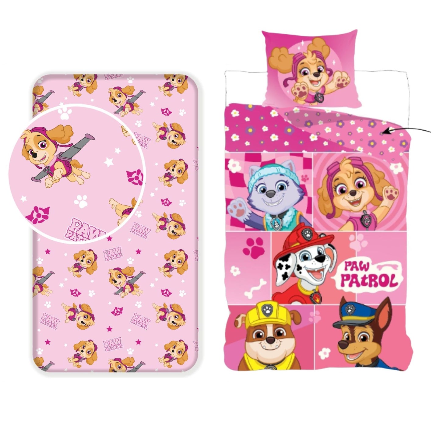Paw Patrol Dekbedovertrek + Hoeslaken