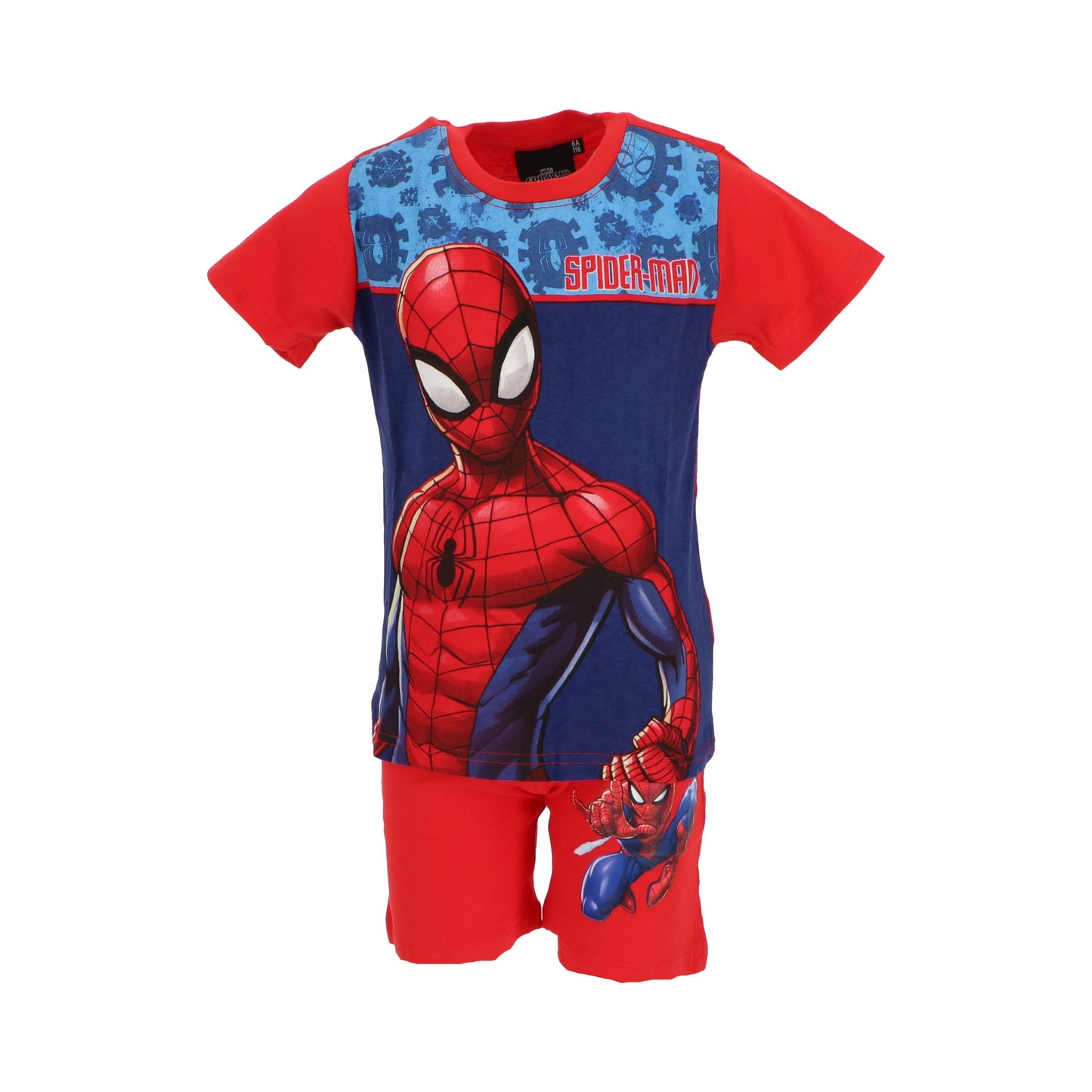 Spiderman Shortama - Rood
