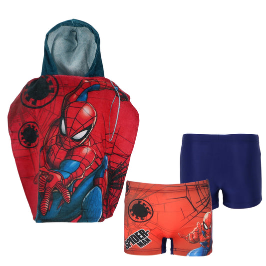 Spiderman Zwemset - Zwemponcho + Zwemboxer