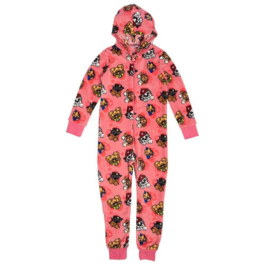 Paw Patrol Coral-Fleece Onesie - Roze