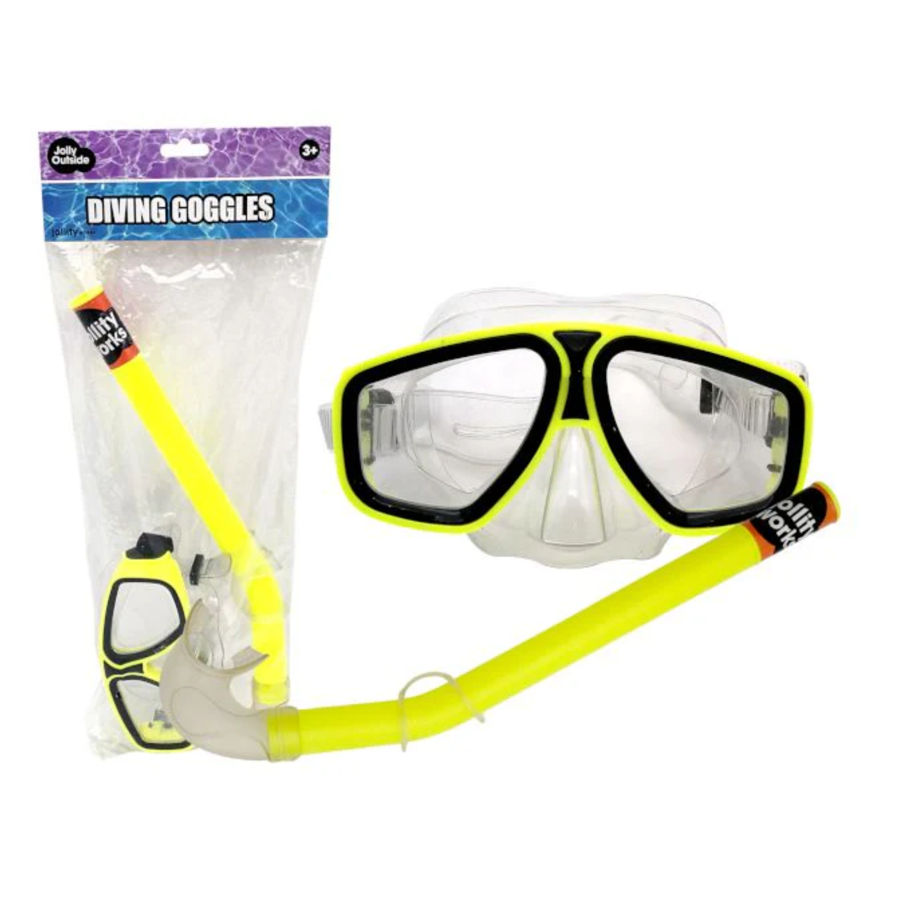 duikbril-snorkel-geel