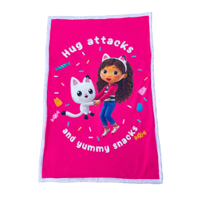 Gabby's Dollhouse fleece deken - sherpa