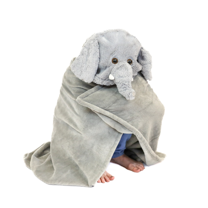 Noxxiez fleece deken - olifant