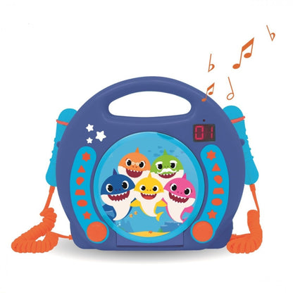 Baby Shark Karaoke CD speler met 2 Microfoons