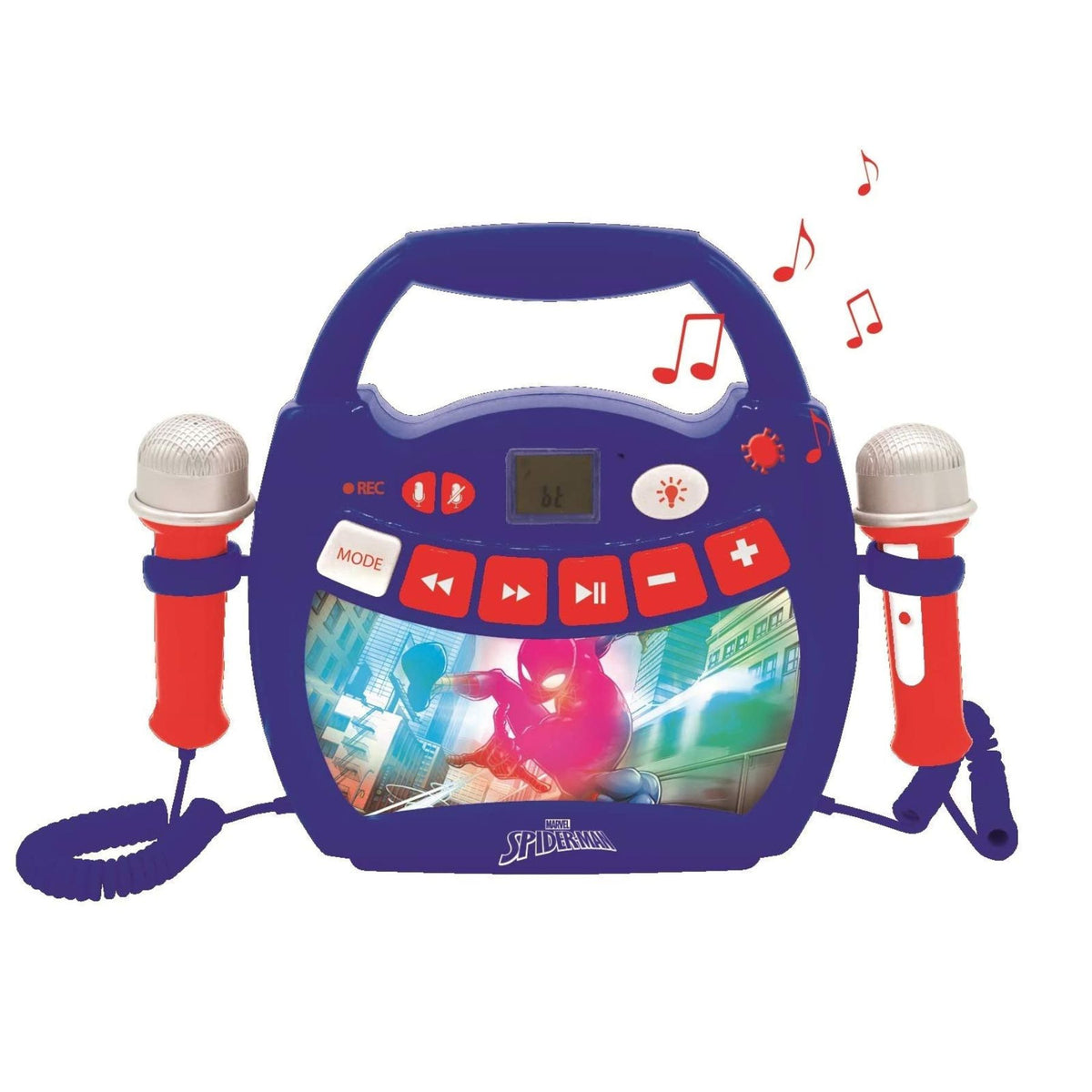Spiderman karaokeset met microfoons