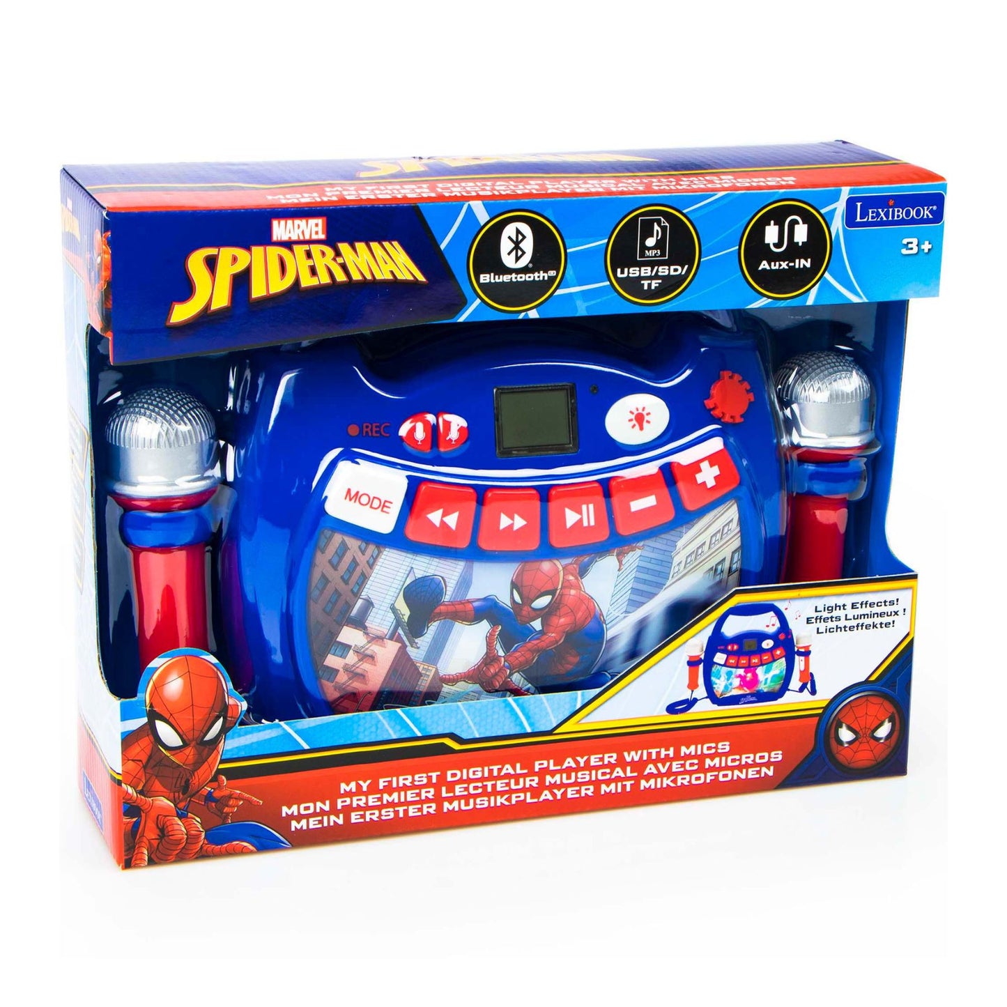 Spiderman Karaokeset met microfoons .