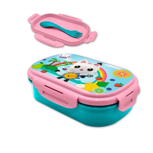 Gabby's Dollhouse lunchbox met bestek