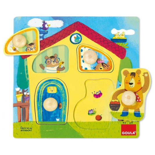 Houten puzzel - Beren familie