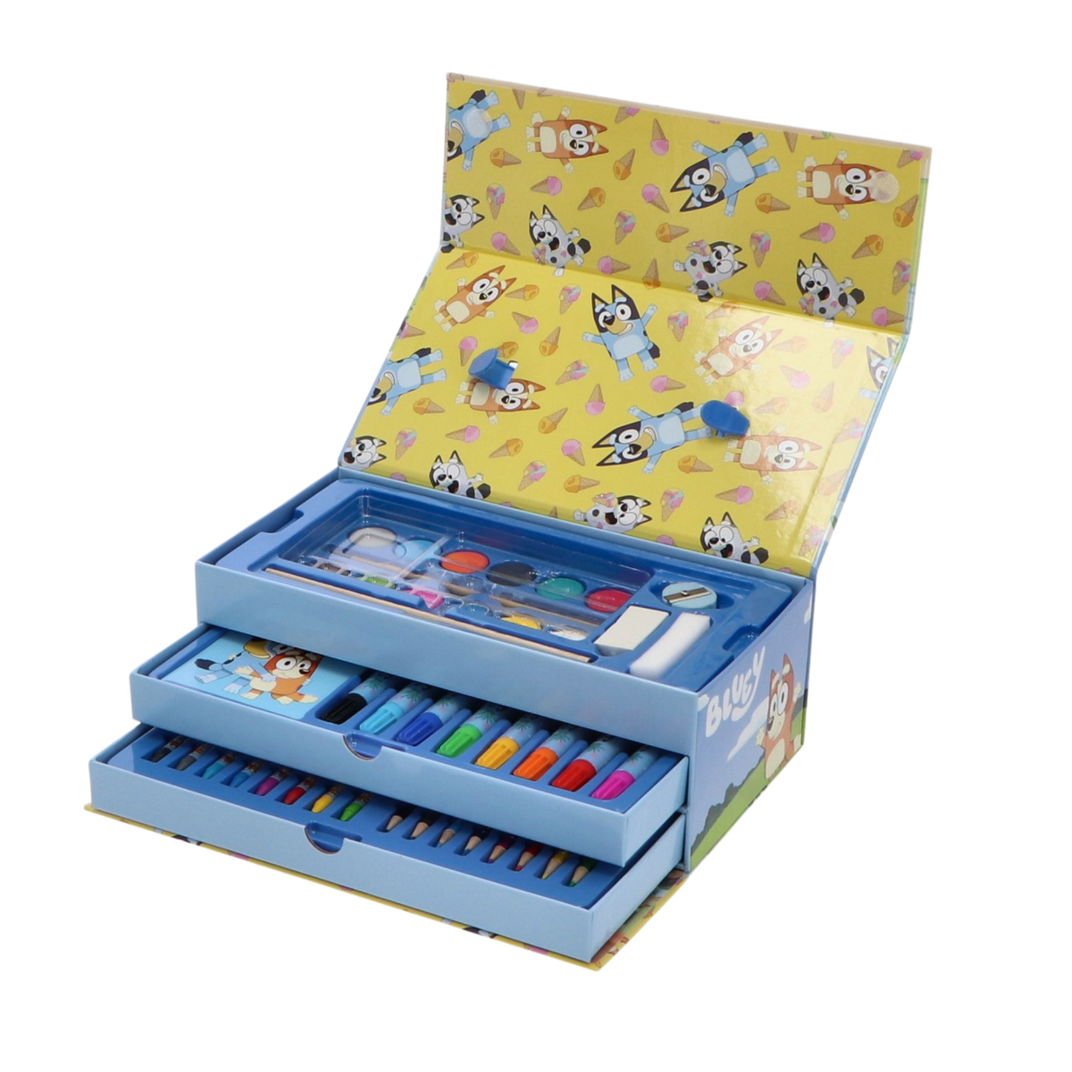 Bluey kleurdoos met laden