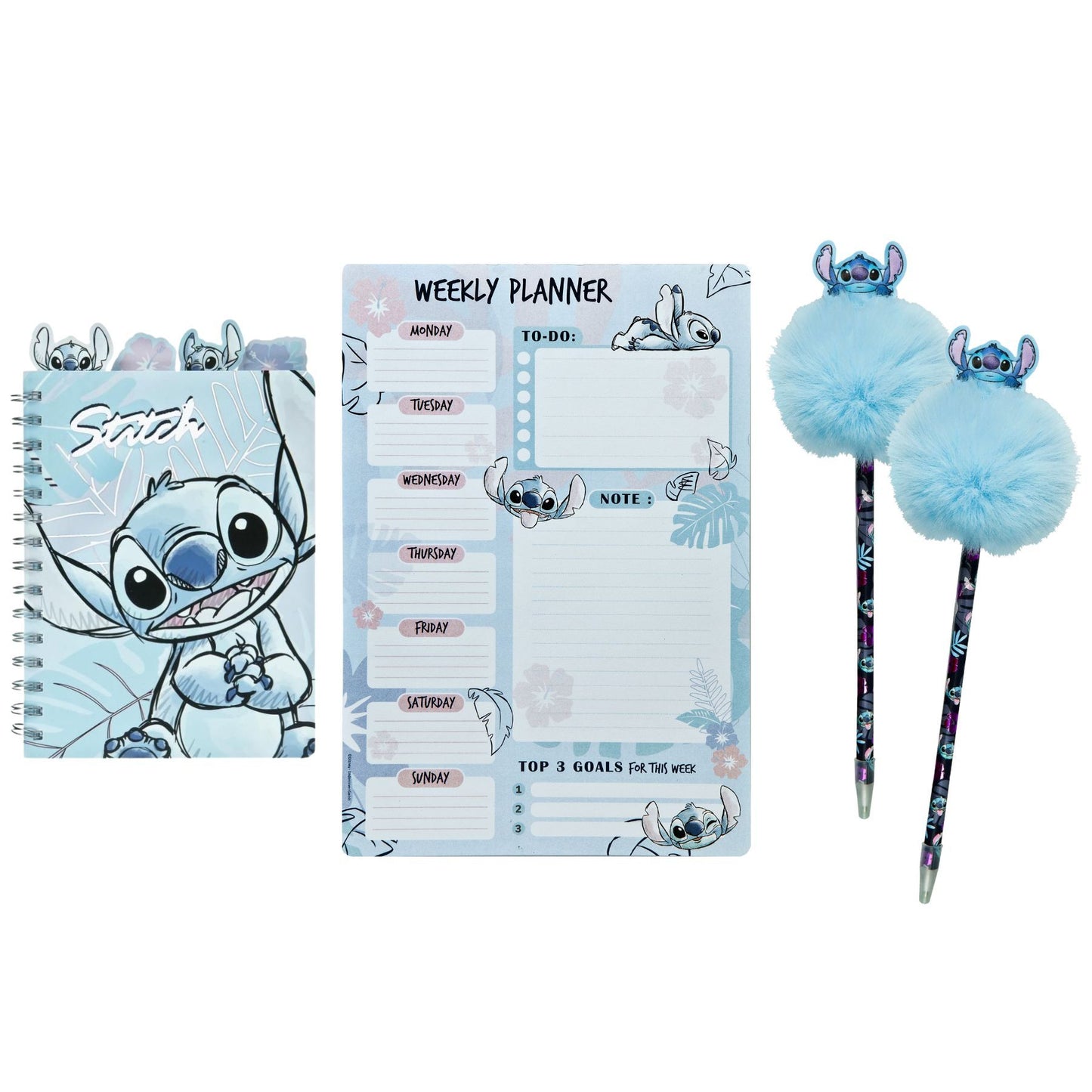 Lilo & Stitch Schrijfset; Pennen, Notitieboekje en Planner