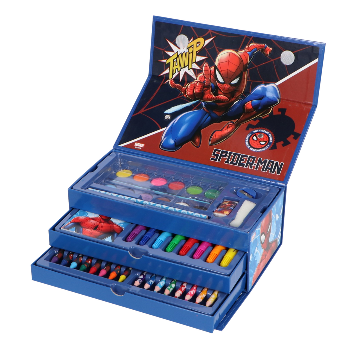 Spiderman kleurdoos met laden